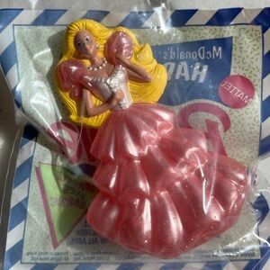 McDonald’s Mattel 1992 Vintage Barbie Sparkle Eyes Under 3 Happy Meal Toy